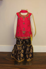 Maxi Style Frock with Net Overlay