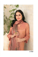 Azure - Twilight Ash 3 Piece Embroidered Chiffon